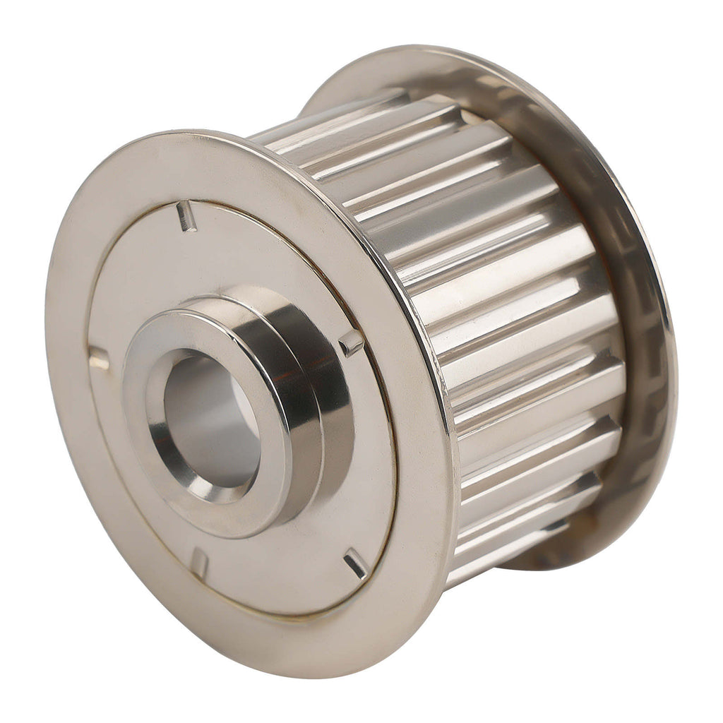 Billet Aluminum Gilmer Belt Drive Pulley Kit For Small Block compatible for Chevy 305 350 LWP