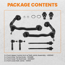 Last bildet i gallerivisningen, 8x Front Upper Control Arm Ball Joint Tie Rod compatible for GMC Yukon Chevy Silverado 1500