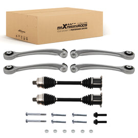4x BOVENSTE boven VOOR SUSPENSION DRAAGARMEN + 2x CV JOINT KITS geschikt voor AUDI A4