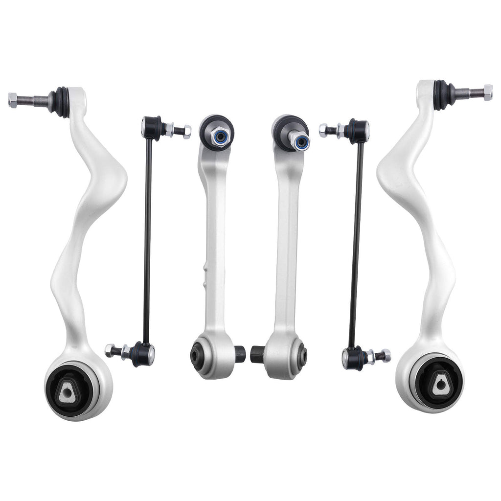 Sett med 6 kontrollarmer for forhjuling kompatibelt med BMW E81 E82 E87 E88 E90 E93 E84