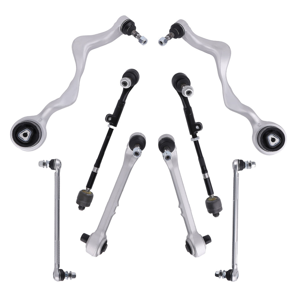 WISHBONE DRAAGARM+COUPLING ROD+TIE ROD KIT voorzijde geschikt voor BMW 1 Serie E81 E87 E88 E82