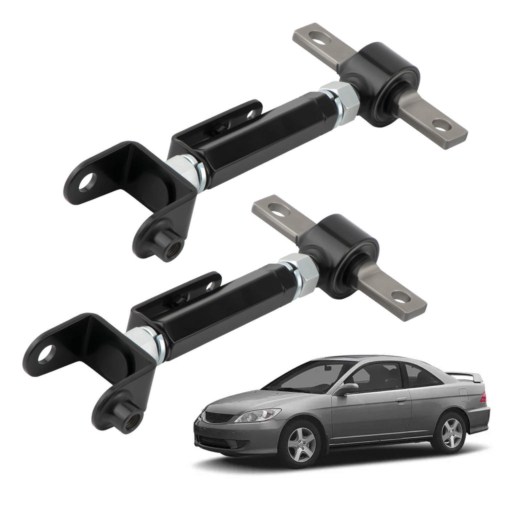 Par med justerbare bærearmer for bakhjulscamber, kompatible med Honda Civic 01–05 og Acura RSX 02–06