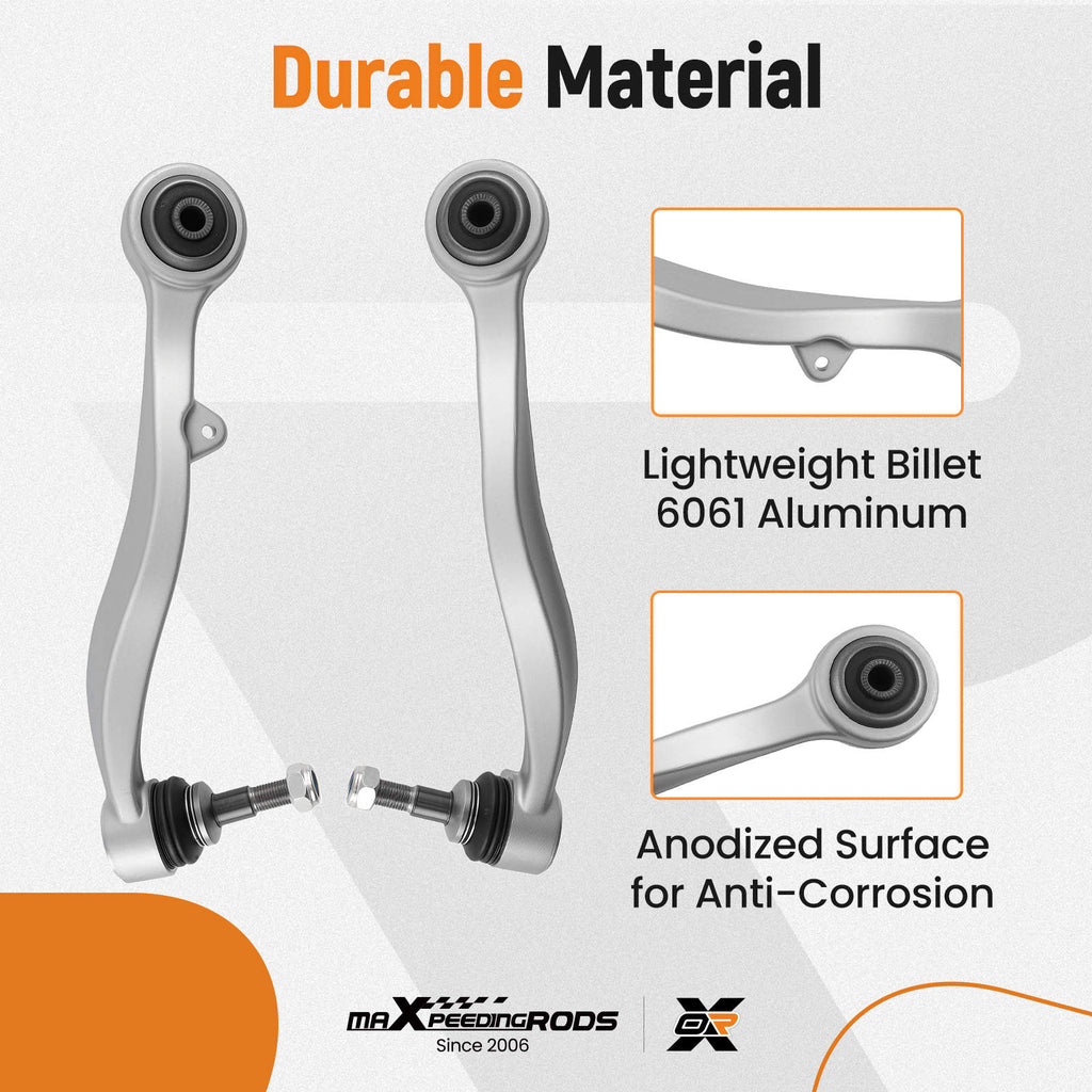 4X FRONT LOWER SUSPENSION WISHBONE CONTROL ARMS compatible for BMW 5 SERIES E60 TOURING E61