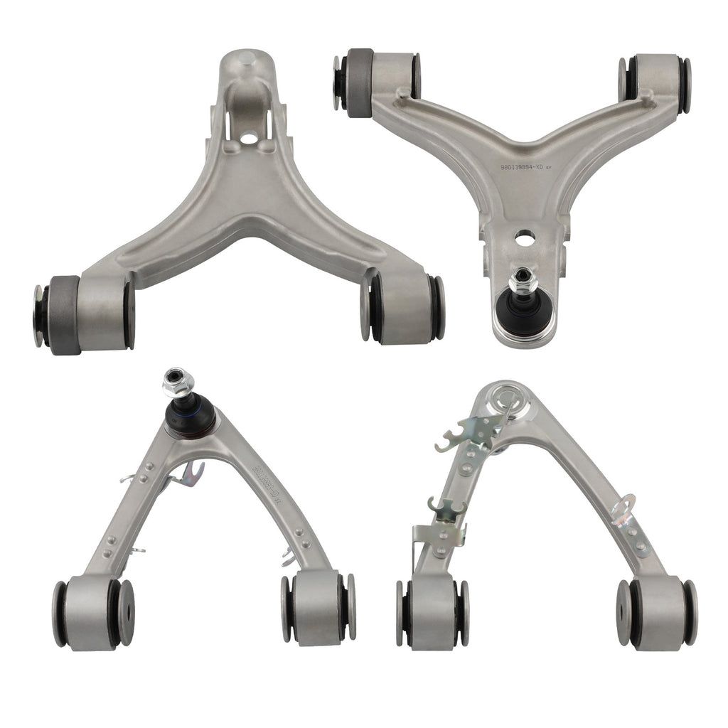 SET OF 4 VOOR BOVENSTE + ONDERSTE DRAAGARMEN geschikt voor MASERATI QUATTROPORTE GRANTURISMO