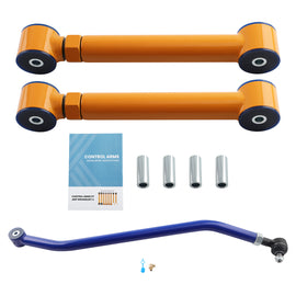 2 stuks BOVENSTE ACHTER DRAAGARM + VOOR TIE ROD geschikt voor JEEP WRANGLER TJ 1997-2006