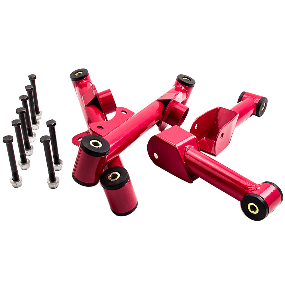 Geschikt voor Ford Mustang 79-04 Bovenste Onderste achter Tubular Draagarmen w/ Bolts and Nuts