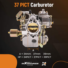 Lataa kuva Galleria-katseluun, 37 Pict-3 Carburetor compatible for Volkswagen Beetle Super Beetle 1971-1979 Zinc Alloy