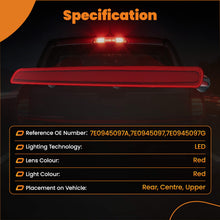 Last bildet i gallerivisningen, LED High Level Third Brake Stop Light Taillight compatible for VW T5 Transporter 2003-2015