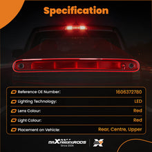 Indlæs billede til gallerivisning Rear LED High Level 3rd Brake Light compatible for Peugeot 107 compatible for Citroen C1 compatible for Toyota Aygo 05-14