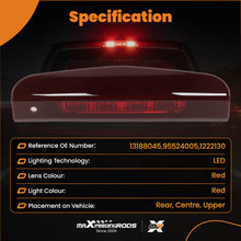 Last bildet i gallerivisningen, High Level 3RD Tailgate Brake Light compatible for Vauxhall CORSA D/E 2007-2019 13188045