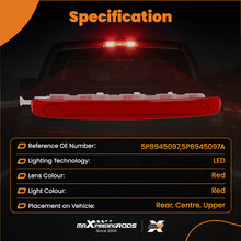 Lataa kuva Galleria-katseluun, High Level Brake LED Light Rear Third Stop 5P8945097 compatible for Seat Altea XL 2007-2015