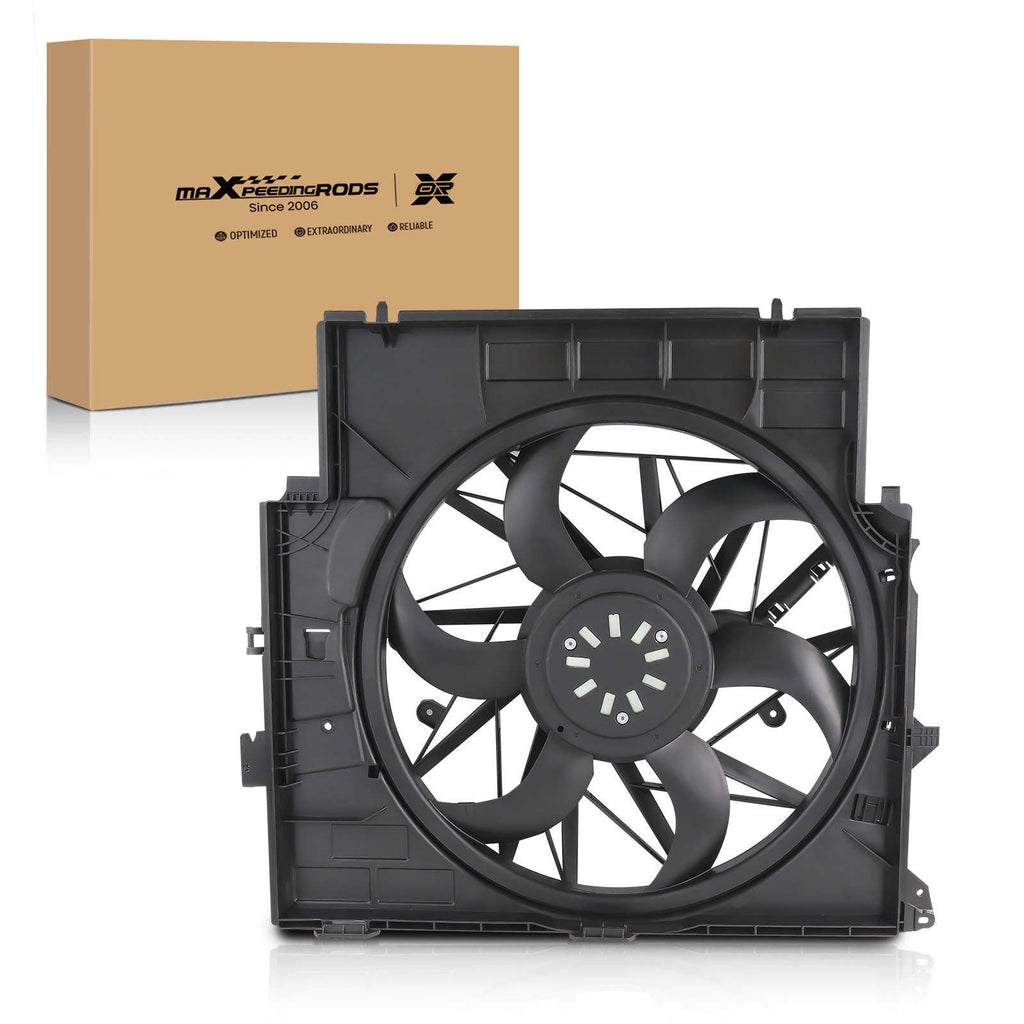 Radiator Cooling Fan compatible for BMW X4 F26 L4 2.0L 2015 2016 2017 2018 17427601176