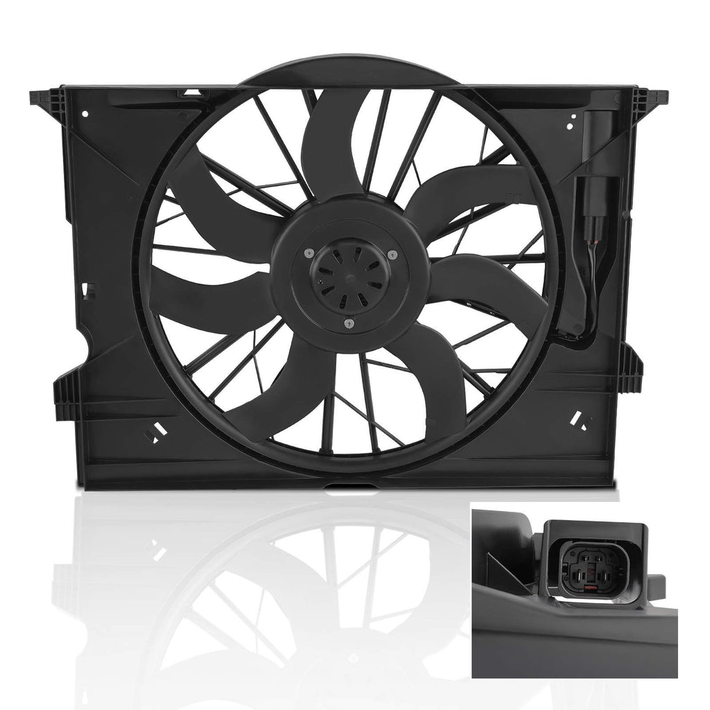 Engine Cooling Fan Assembly 600W compatible for Mercedes W211 E320 E350 E550 W219 CLS350