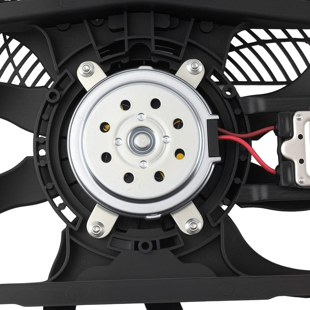 Compatible for AC Condenser Cooling Fan compatible for BMW 740i/750iL/Z8 1999-2003 64546921383 64548380776