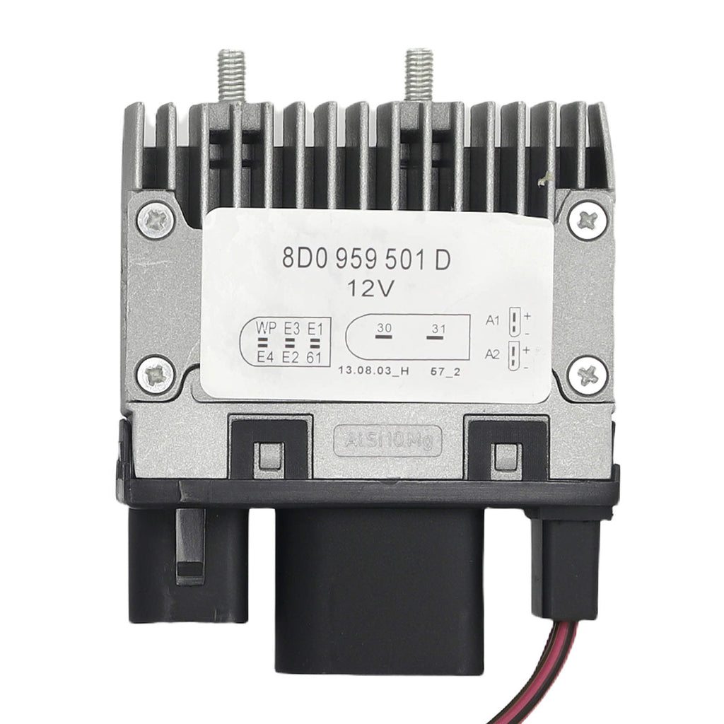 Engine Cooling Fan Control Module compatible for Audi A4 Quattro 1999-2001 8D0959501 8 Pins