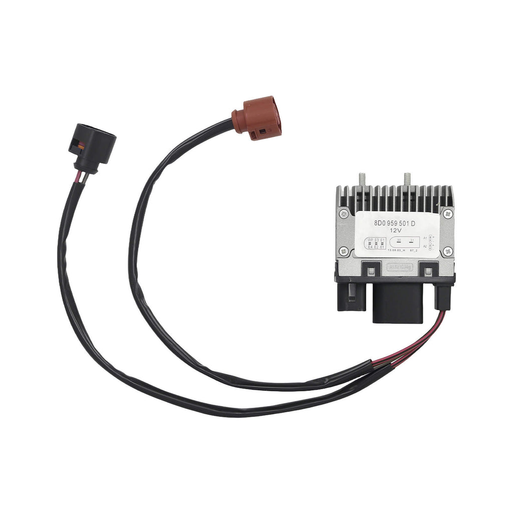 Engine Cooling Fan Control Module compatible for Audi A4 Quattro 1999-2001 8D0959501 8 Pins
