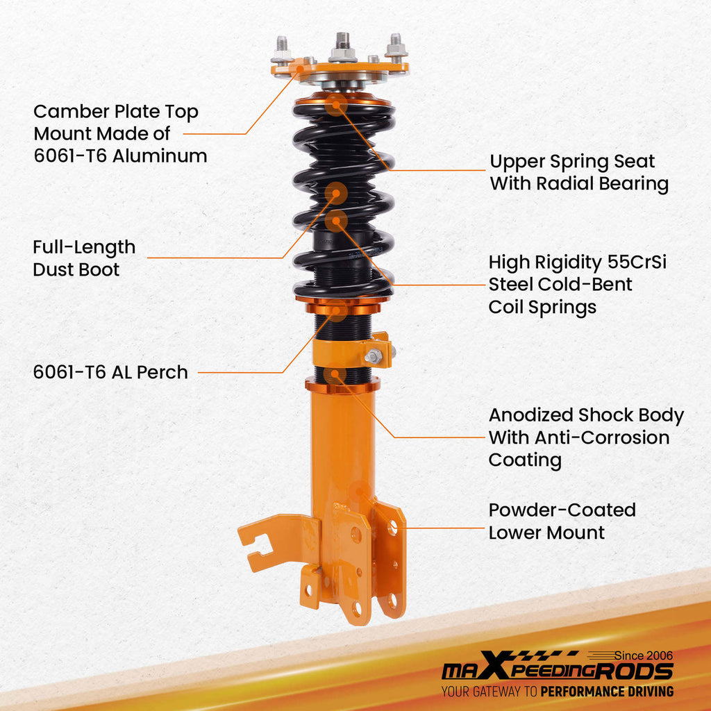 Coilovers Kit compatible for Nissan Altima 02-06 Maxima 04-08 Sedan 4-Door Shock Absorbers