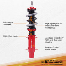 Last bildet i gallerivisningen, Coilovers Suspension Springs Kit compatible for VW Volkswagen Golf Jetta MK4 1997-2006