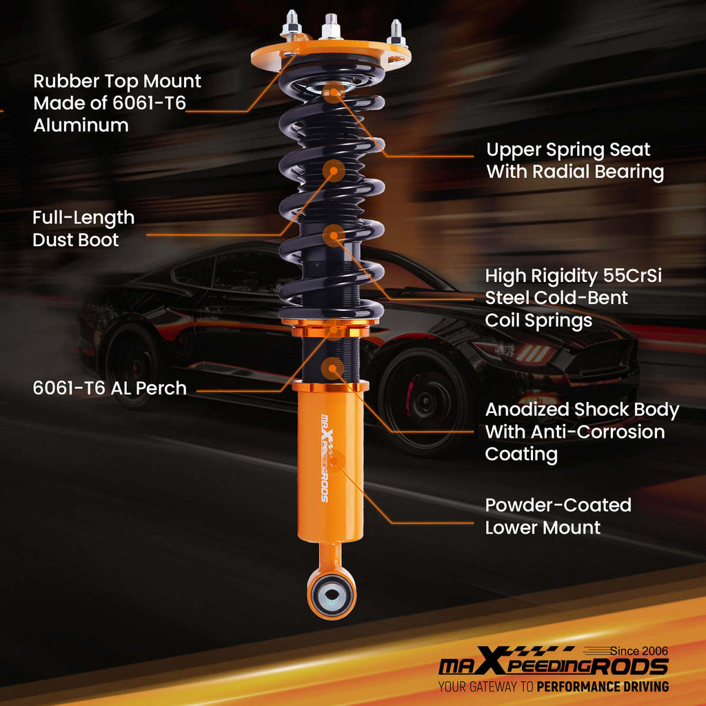 Coilover Coilovers Suspension KIT compatible for TOYOTA CELSIOR XF10 compatible for Lexus LS400 1990-1994