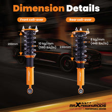Indlæs billede til gallerivisning Coilover Coilovers Suspension KIT compatible for TOYOTA CELSIOR XF10 compatible for Lexus LS400 1990-1994