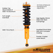 Lataa kuva Galleria-katseluun, 24 Damping Levels Adjustable Damper Coilover compatible for Toyota Altezza RS200 1998-2005