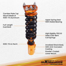 Ladda upp bild till gallerivisning, Coilovers Kits compatible for Ford Mustang GT 4.6L 4th 94-04 Adj. HeightMounts Shocks 1999