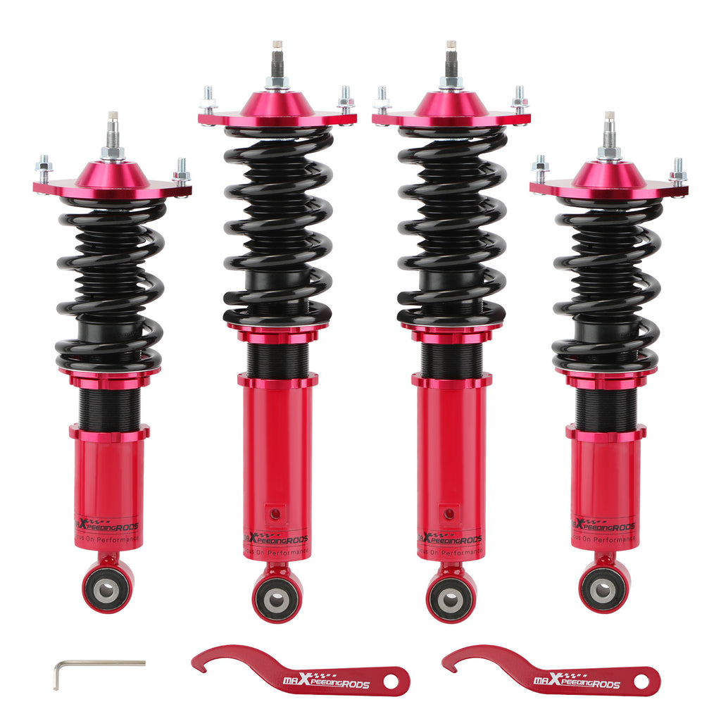 4 stuks Verstelbare Schroefset ophangingskit geschikt voor Mazda MX5 MX-5 NA Schokdempers