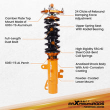 Lataa kuva Galleria-katseluun, Racing Coilover 24 Way Damper Kit compatible for Mini Clubman R55 2007-2014 Shock Absorbers