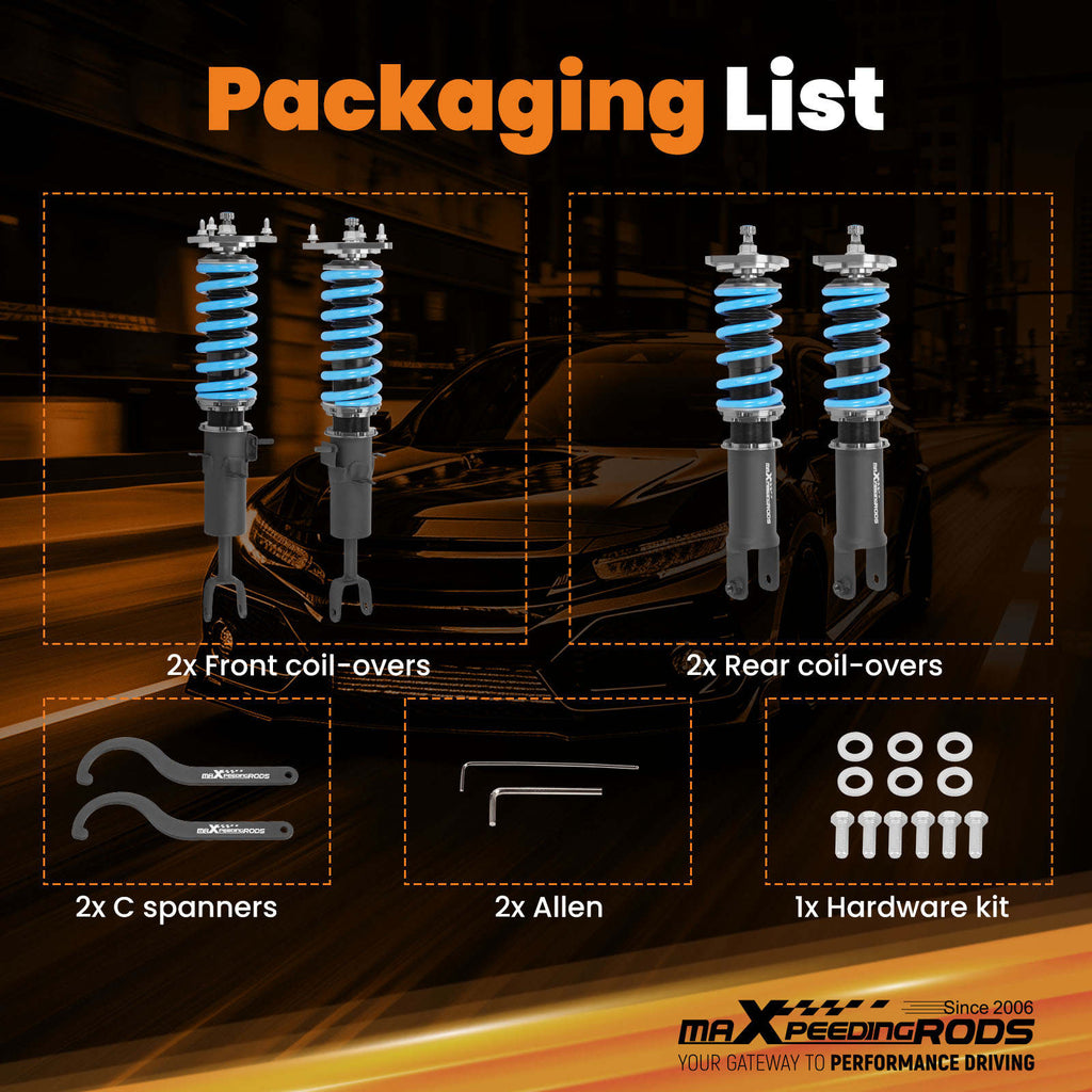 MaXpeedingrods T6 Coilovers Lowering Kit compatible for Nissan 350Z compatible for INFINITI G35 03-07 RWD