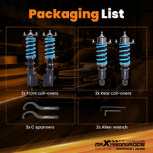 Indlæs billede til gallerivisning Coilovers 24 Click Damper Suspension Kit compatible for Toyota Corolla 03-08 Matrix 03-08