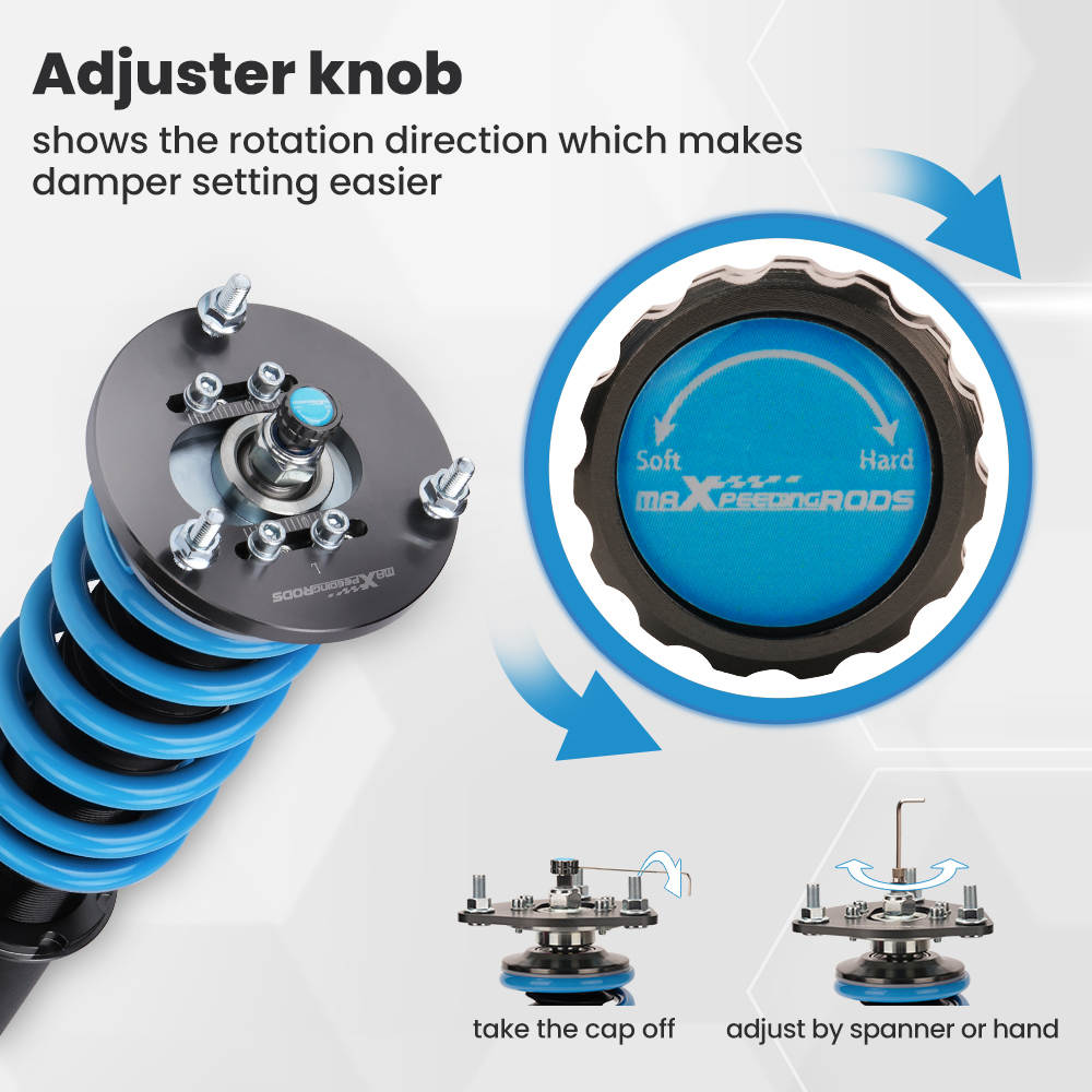 Compatible for BMW E36 M3 3 Series Suspension Struts Adjustable Damper Coilover Coilovers Lowering Kit