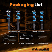 Last bildet i gallerivisningen, MaXpeedingrods T6 COILOVER Lowering Kit compatible for BMW 7-Series RWD (E38) 1995-2001