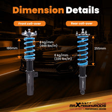 Ladda upp bild till gallerivisning, MaXpeedingrods T6 COILOVER Lowering Kit compatible for BMW 7-Series RWD (E38) 1995-2001