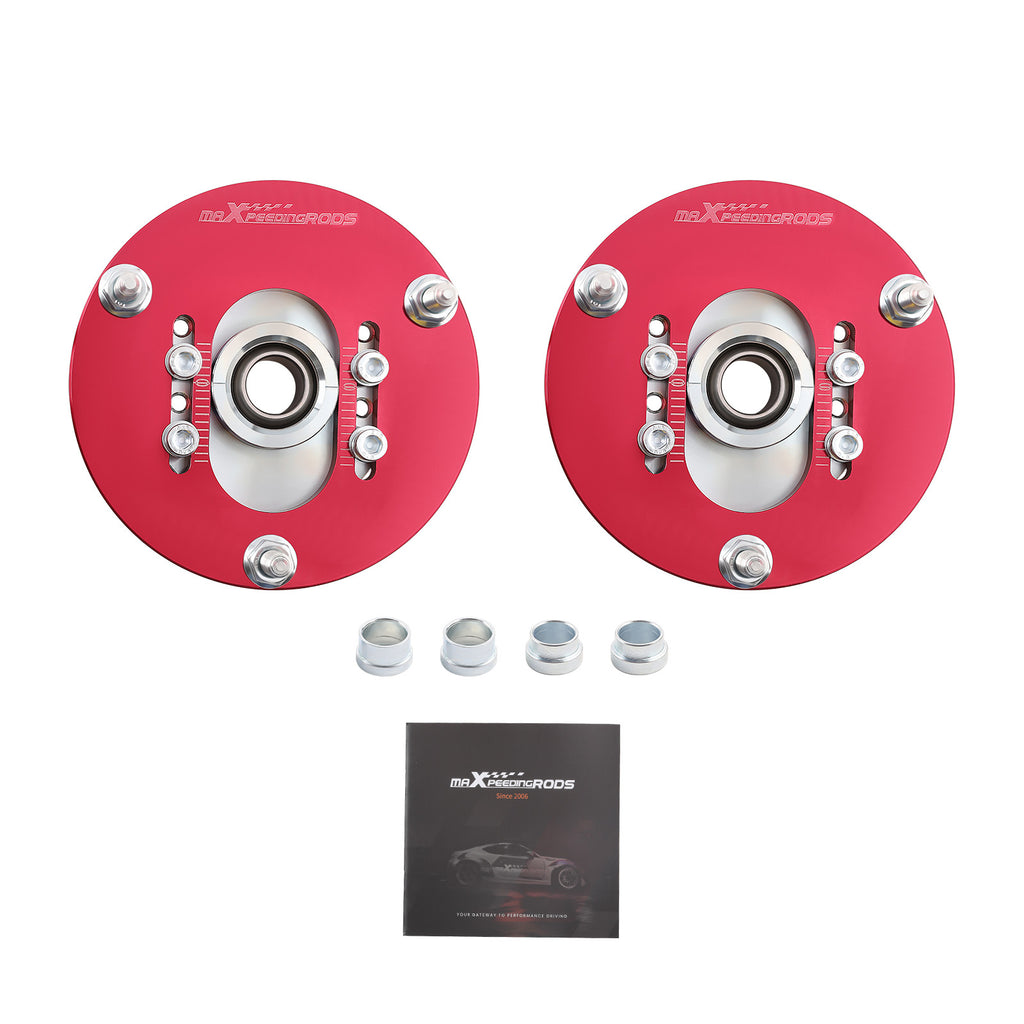 Paar verstelbare camber plates geschikt voor BMW E46 3 Serie boven Mount Veerpoot Suspension Plate
