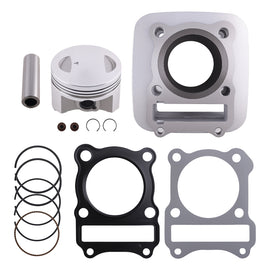 Cylinder Piston Kit 62mm geschikt voor Suzuki DR 125 GN 125 GS 125 geschikt voor Kreidler Enduro 125 4T
