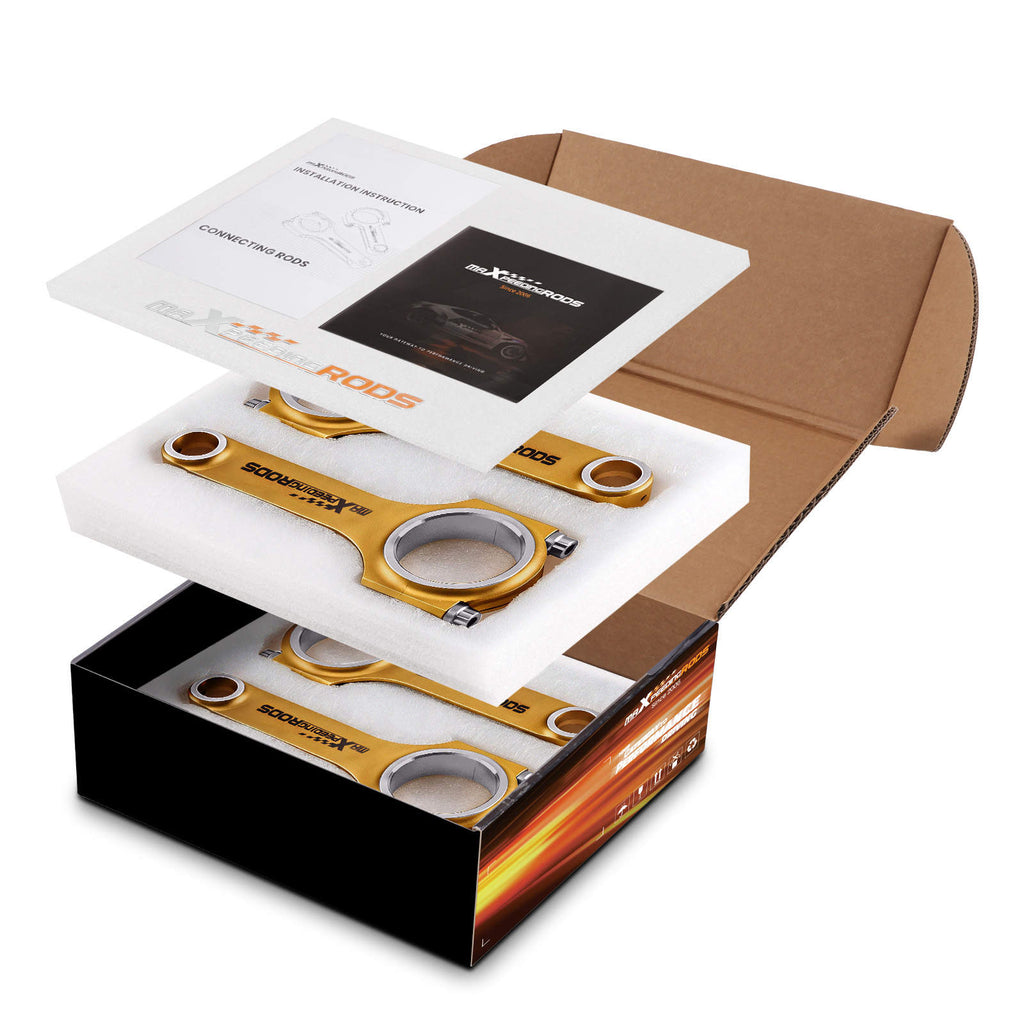 Titanizing Connecting Rods W/ ARP 2000 Bolts compatible for VW Golf Gti compatible for Audi A3 A4 A6 1.8T