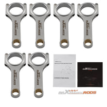 Last bildet i gallerivisningen, 6 stuks voor BMW N54B30 3.0 TURBO H Beam 4340 EN24 Racing Drijfstangen Conrod