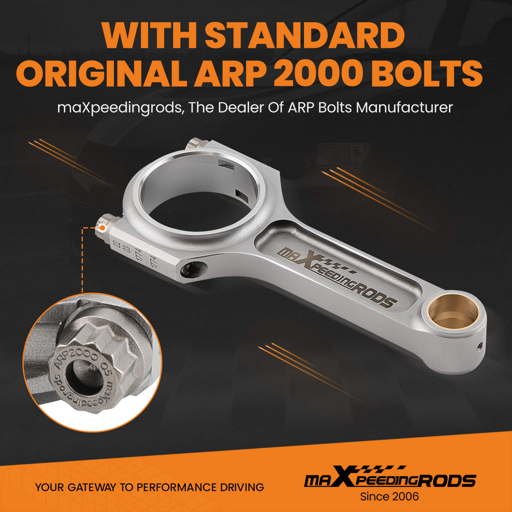 I-Beam Forged 20mm Connecting Rods compatible for Audi S3 A3 A4 A6 TTFor compatible for VW 1.8T Engines