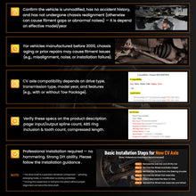 Lataa kuva Galleria-katseluun, 2x DRIVESHAFTS FIT RH + LH compatible for FORD TRANSIT 2.2 TDCi MK7 2006 - 2014