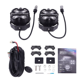 Square LED Work Light RGB DRL 212W voor SUV 4X4 Marine Boat White 6000K