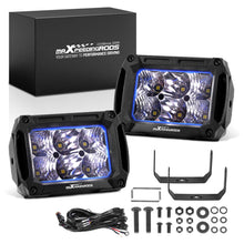 Last bildet i gallerivisningen, 4.4in 60W LED Pod Work Lights Rectangular Spot Flood compatible for Jeep Wrangler Truck