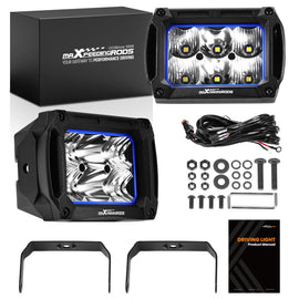 60W 4.4 offroad LED Light Bar geschikt voor Jeep SUV 6000lm Rectangular Spot Flood