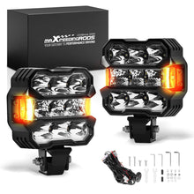 Lataa kuva Galleria-katseluun, 4.5in LED Auxiliary Driving Light 80W Spot Flood IP67 Amber DRL compatible for Jeep SUV