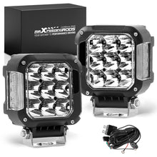 Ladda upp bild till gallerivisning, 2X 4 Inch LED Work Cube Light Bar Pods fog Lamps for Pickup SUV UTV 4WD offroad