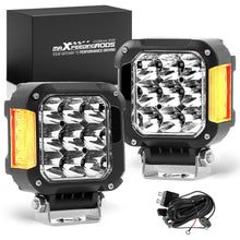 Ladda upp bild till gallerivisning, 2X 4 Inch LED Work Cube Light Bar Pods fog Lamps for Pickup SUV UTV 4WD offroad