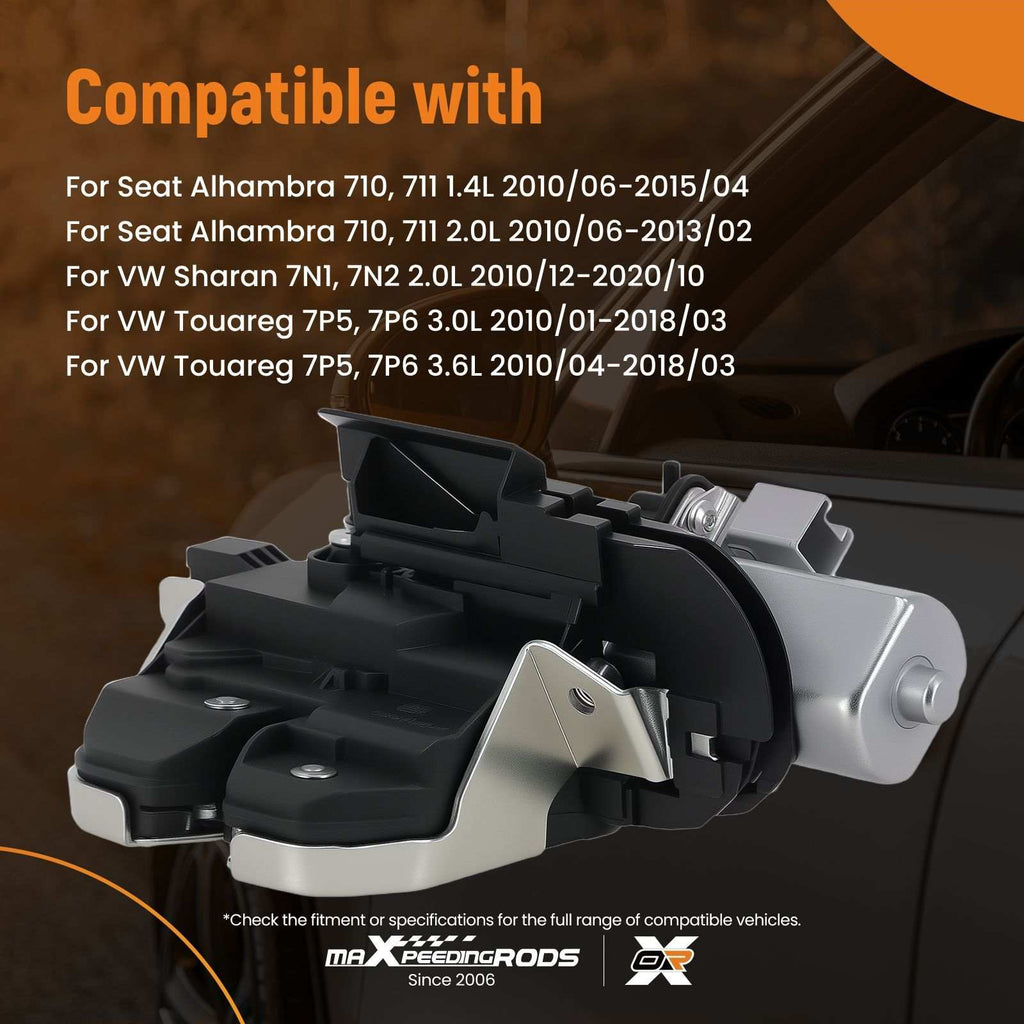 Boot Lock Actuator compatible for VW Sharan Touareg 2010-2018 7P0827505K Metal Plastic