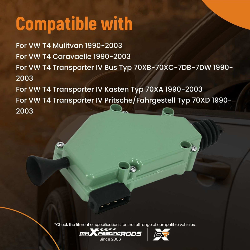 Door lock actuator compatible for VW T4 Caravelle Transporter 1990-2003 701959781 4-Pin