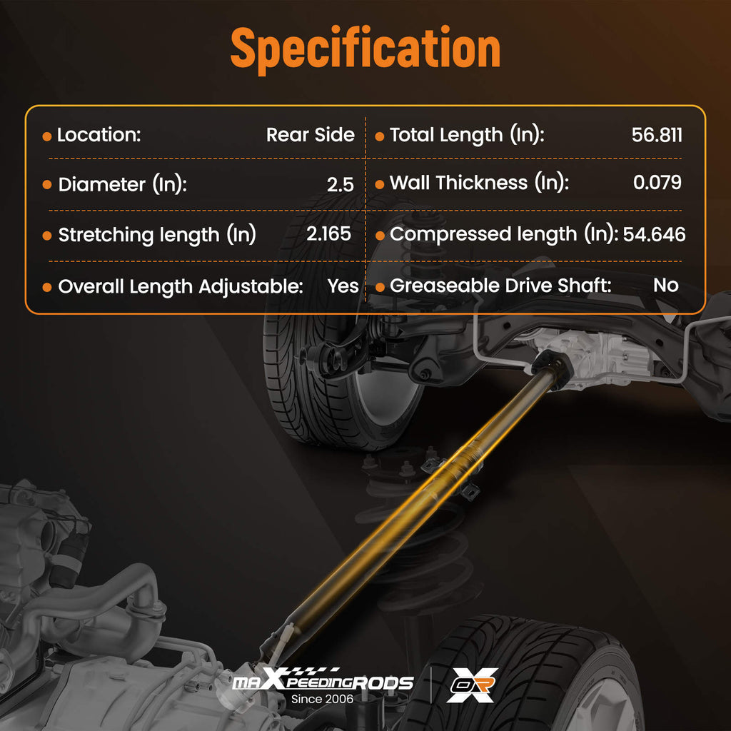 Rear Driveshaft Prop Shaft compatible for Mercedes-Benz ML320 ML350 ML450 ML500 AWD 976-683