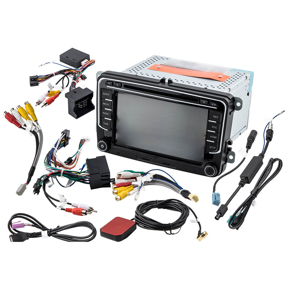 2Din Android DAB Car Radio GPS Navi geschikt voor VW Golf 5 6 Passat Touran Caddy EOS CD