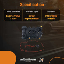 Lataa kuva Galleria-katseluun, Engine Valve Cover compatible for Citroen C1 1.2 VTi 2014+ 9677855380 9811067580